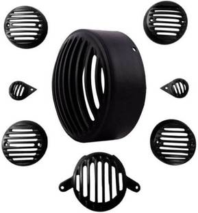 RWT Heavy Metal Grill Headlight Shade,Indicator,Tail,Eyes Grill Bike Headlight Grill