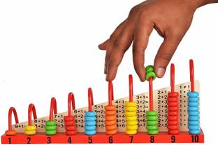 Tinykart Abacus 1 + 1 Double Sided Wooden Calculation Shelf | Helps in Learning Addition Subtraction | Preschool Maths Learning Toy