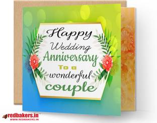 redbakers.in Happy Anniversary To lovely couple Greeting Card Greeting Card