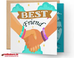redbakers.in Best Friends are Stars Greeting Card Greeting Card