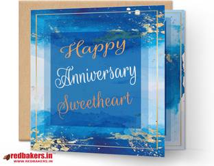 redbakers.in Happy Anniversary Sweetheart Greeting Card Greeting Card
