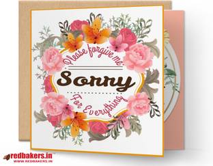 redbakers.in Sorry Please forgive me Greeting Card Greeting Card
