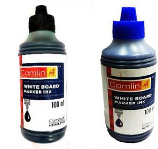 Camlin 100 ml Blue & Black Marker Ink 200 ml Marker Refill