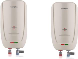 Crompton 3 L Instant Water Geyser (WGIWH SOL NEO Pack of 2, Ivory)