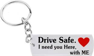 Productmine Drive Safe Special Edition Drive Safe i Need You Here With Me Handsome Keychain Keyring for Husband For Boyfriend Gift Key Chain