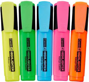 Camlin Office Highlighter - Pack of 5 Colours