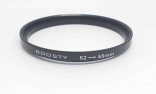 BOOSTY Lens Step Up Filter Ring Stepping Adapter Metal 52mm To 55mm 52-55MM Lens Step Up Filter Ring Stepping Adapter Metal Step Up Ring