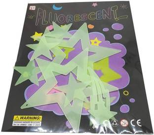 salvusappsolutions 5.08 cm Night Glow In The Dark Wall Sticker| Radium | Galaxy of Stars Moon Planets Sky | Plastic Luminous Fluorescent | wall stickers for kids room | wall stickers for kids | For Room Ceiling Removable Sticker