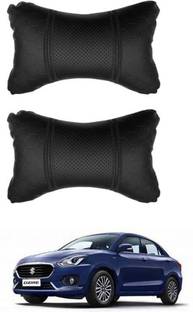 JVG Black Leather Car Pillow Cushion for Maruti Suzuki