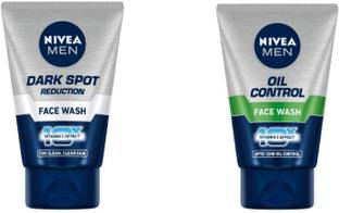 Nivea Men Men Dark Spot Reduction  50 ml & Oil Control  50 ml (Pack of 2) #34 Face Wash
