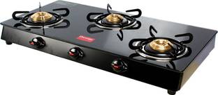 Prestige Royale Plus 3 Burner Glass Top Glass Manual Gas Stove