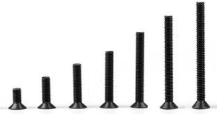 RPI SHOP Bolt M6 Allen CSK Screw Set of 7 Size (8mm, 10mm, 12mm, 15mm, 20mm, 25mm, 30mm) Each 10 Pcs, Pack Of 70 Pcs