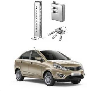 ACCESSOREEZ 8 Hole Brake Clutch Pedal EXPERT9061 Car Lock Universal Anti-Theft Adjustable Accelerator Throttle Locking Gear Lock (Stainless Steel) Gear Lock