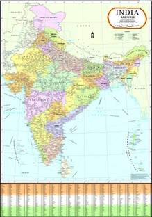 India Forest Map Photographic Paper