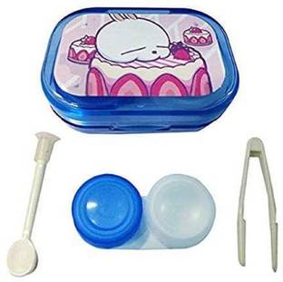 Optify Contact Lens Holder Travel Kit Case Box Container Holder with Mirror Tweezers and Solution Bottle
