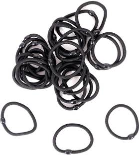 Shivarth All Occasion Black Hair Rubber Band for Women and Girls (200 pc) Rubber Band