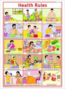 Health chart - Health Rules Photographic Paper