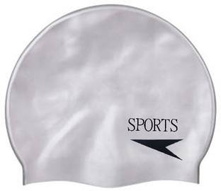 Innayat Unisex Silicon Flat Swim cap Swimming Cap