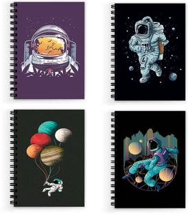 VPRINT QUALITY space astronaut notebook A5 Notebook Unruled 160 Pages
