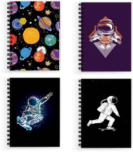 VPRINT QUALITY notebook space theme A5 Notebook Unruled 160 Pages