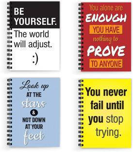 VPRINT QUALITY motivational notebook for girls A5 Note Book Unruled 160 Pages