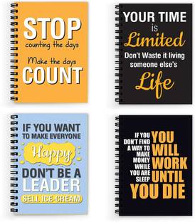 VPRINT QUALITY motivational notebook for women A5 Note Book Unruled 160 Pages