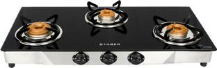 FABER Jumbo 3BB SS Glass Manual Gas Stove