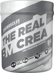 BIGMUSCLES NUTRITION The Real Crea [84 Servings] - Micronized 3 IN 1 Creatine Complex Creatine
