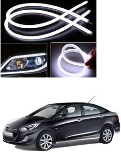 XZRTZ Universal Flexible DRL LED Strip Light Waterproof Daytime Running Head Lamp Tube for Motorcycle, Bike, Car, SUV (61cm, White, 2 PCS) c98 Headlight Car LED for Hyundai (12 V, 12 W)