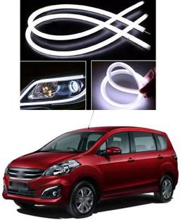 XZRTZ Universal Flexible DRL LED Strip Light Waterproof Daytime Running Head Lamp Tube for Motorcycle, Bike, Car, SUV (61cm, White, 2 PCS) c166 Headlight Car LED for Maruti Suzuki (12 V, 12 W)