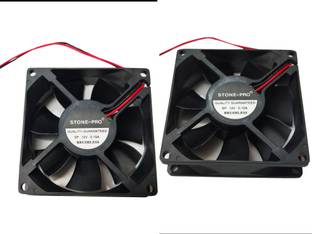 STONE-PRO 2pic 12V DC Fan 80X80X25MM Cabinet 3-Inch Square Cooling fan Cooling Fan Cabinet Cooler