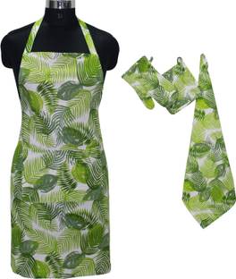 OASIS Green Cotton Kitchen Linen Set