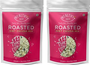 Healthy Treat Roasted Diet Chivda Mix Combo 300 gm ( pack of 2 150 gm Each )