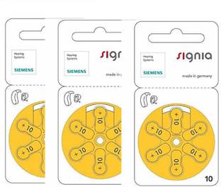Signia Hearing Aid Battery Size 10, Pack Of 18 Batteries HearingAidBattery-10no-18Battery Stethoscope Case
