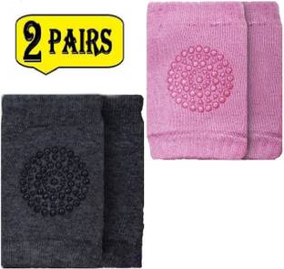 BABYMOON (2 PAIRS) Baby Knee Pads for Crawling Multicolor Baby Knee Pads