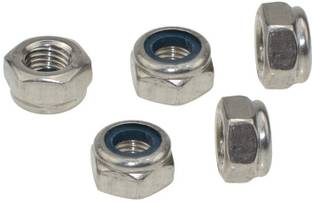RPI SHOP Nut M4 Thread Locking Nylon Insert Lock Nut Quantity 50 Pcs