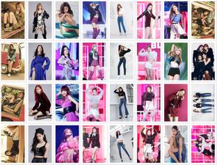 Blackpink Photo Postcard Lomo Cards (Set of 32) with 5 Photo Clips and 1 String Fine Art Print