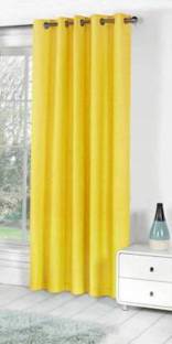 DEHATI STORE 213 cm (7 ft) Polyester Semi Transparent Door Curtain Single Curtain