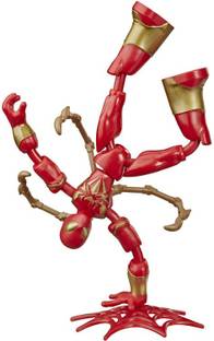 MARVEL Spider-Man Bend and Flex Iron Spider Action Figure Toy, 6-Inch Flexible Figure, For Kids Ages 6 & Up