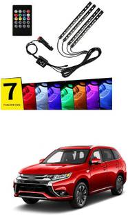 XZRTZ 125 LED DC 12V Multicolour Music Car Strip Atmosphere Lamp Light For Car Interior Under Dash Lighting Kit with Sound Active Function and Wireless Remote Control C2 Car Fancy Lights