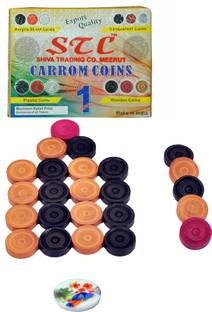 STC Wooden Premium Quality Carrom Coins Carrom Pawns