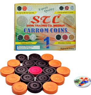 STC Wooden Top Grade Carrom Coins Carrom Pawns