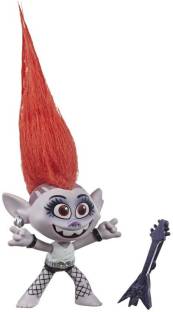 Trolls World Tour Movie Inspired Barb, Doll Figure with Guitar Accessory, Toy