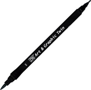Zig ART & GRAPHIC TWIN TUT-80 009 BLACK