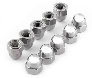 RPI SHOP Nut M6 Dome Cap Nut(Acorn nut), Hex Head Quantity - 25 Pcs