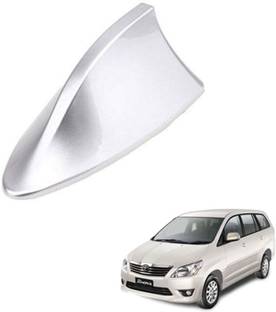 autokaar Car Shark Fin Radio FM/AM Signal Receiver Antenna Silver for Innova AKFMAM499K Whip Vehicle Antenna
