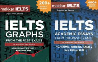 Makkar New Edition 2020 IELTS WRITING TASK 1 & 2, New Edition 2020 Paper Back, Kiranpreet Kaur Makkar 2 Book Set