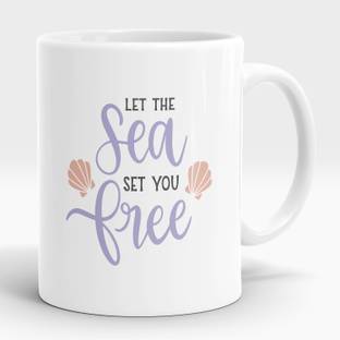 LASTWAVE LET THE Sea SET YOU Free 11oz Ceramic Coffees Ceramic Coffee Mug