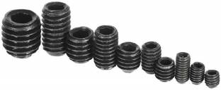 RPI SHOP Bolt M3 X 5mm Allen Grub Screw,Hex Socket Set Screw-HT ,Bright Finish, Machine Thread, Quantity - 10 Pcs