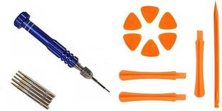 wroughton Tool kit 5 in 1 For All Mobiles Repair Screwdriver Set With ESD Safe Anti-static Fiber Plastic Opening Pry Tools for Mobile and Gadgets Disassembly Kit Precision Screwdriver Set